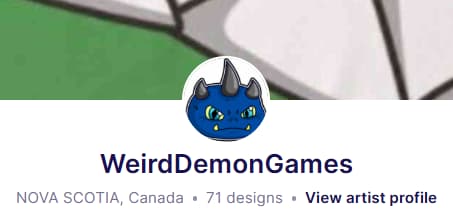 Weird Demon Games Redbubble Store